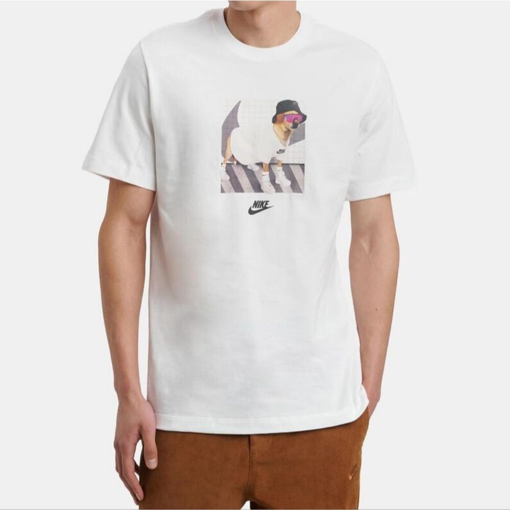 Nike Cool Dog Graphic Tee - Size XL Mens - White